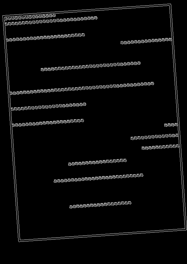 エッジ検出後の画像