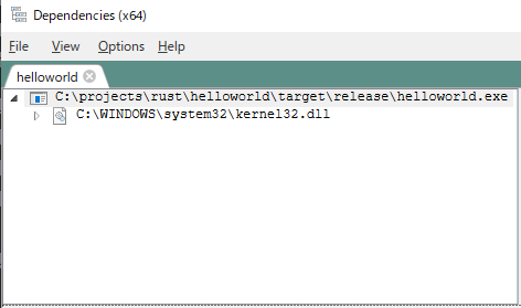 静的リンクオプション有り