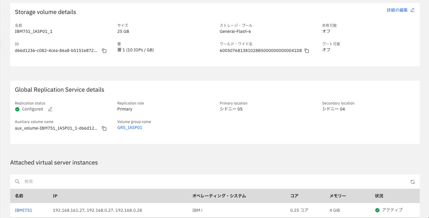 IBM Cloud Console Volume