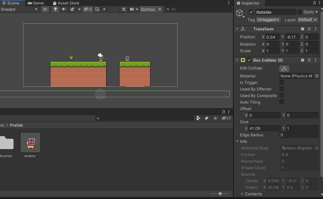 Unityでの2dアクションゲームの作成 Gameoverとリスタート Qiita Unityでの2dアクションゲームの作成 Gameoverとリスタート Qiita