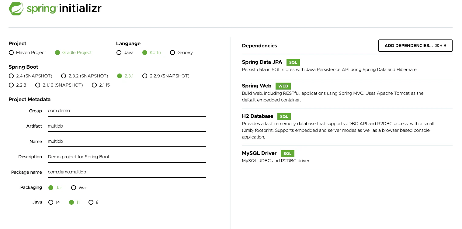 Kotlin Spring Boot 複数db使用する方法とテスト時にdbを切り分ける方法 Qiita