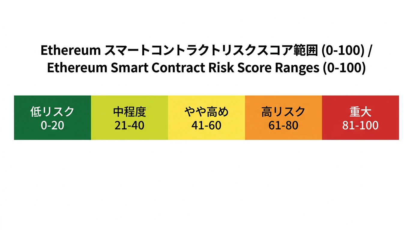 総合スコアとリスクティアの対応(目安)