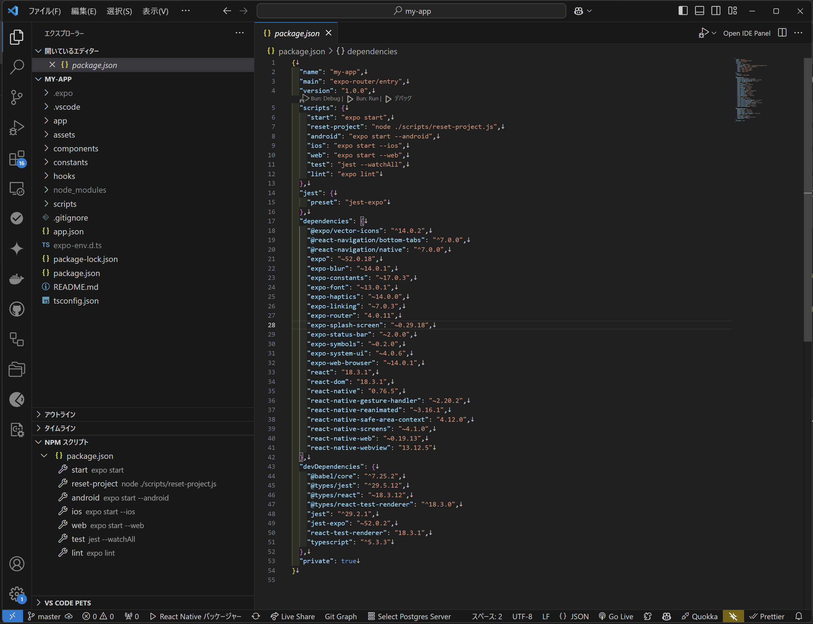 Expo Project at VScode