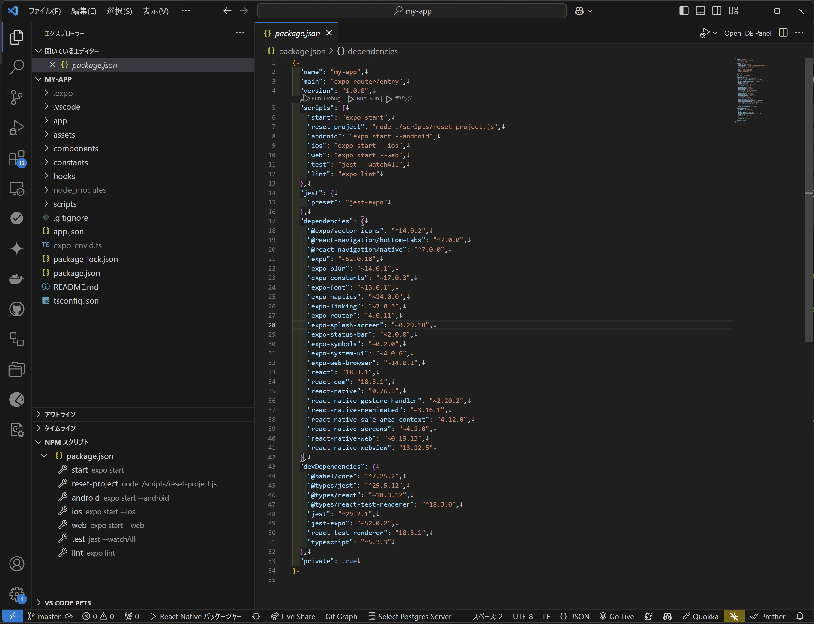 Expo Project at VScode