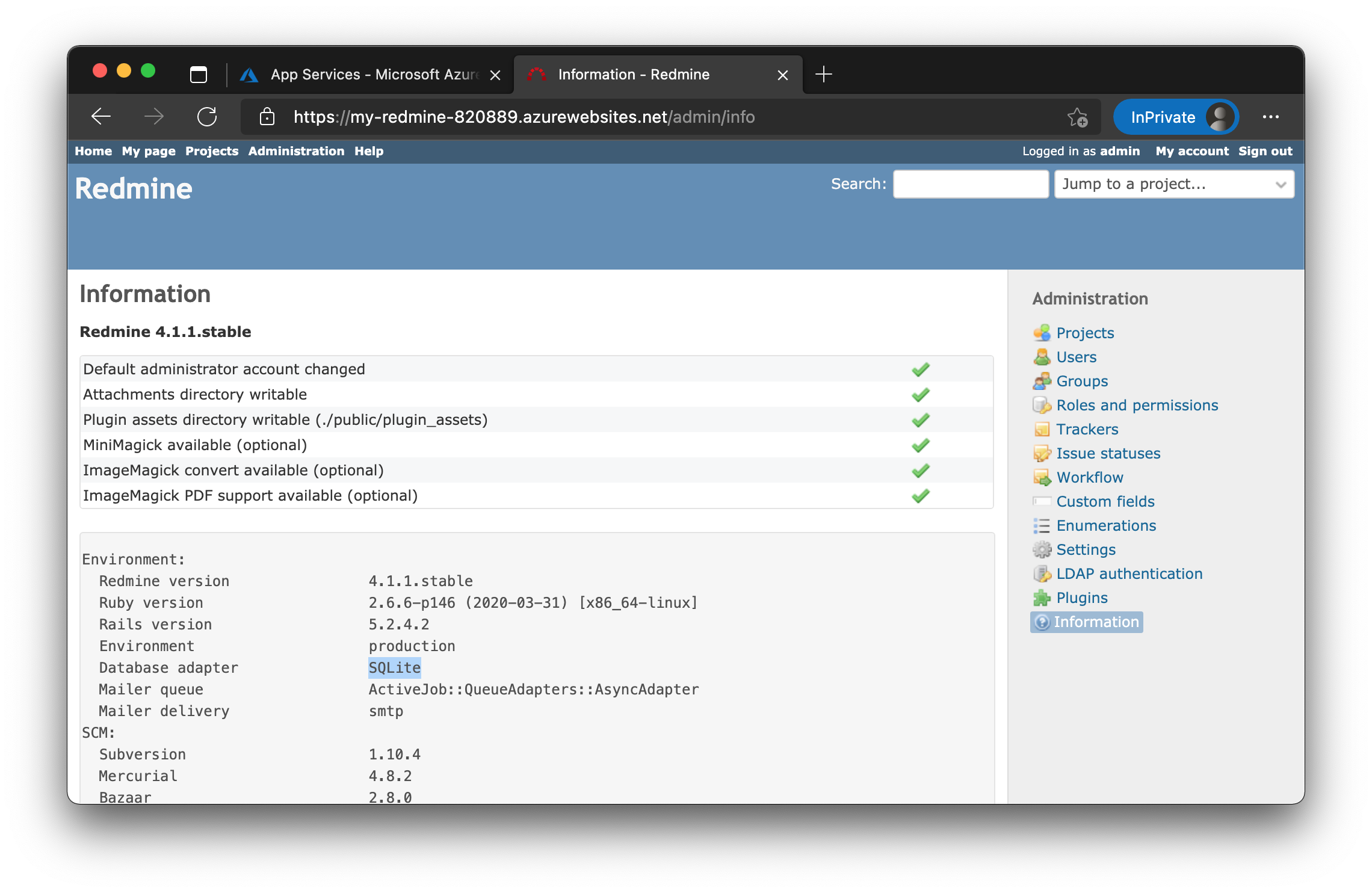 Redmine を Azure App Service に構築する Laptrinhx