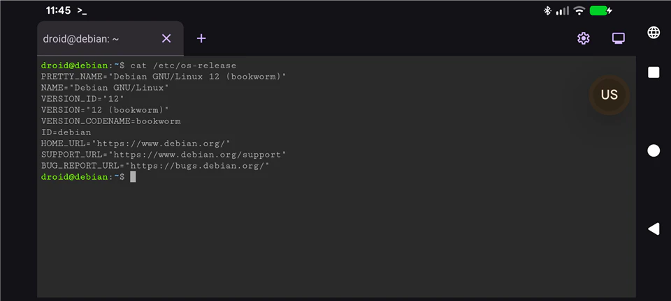 cat /etc/os-release を実行したところ