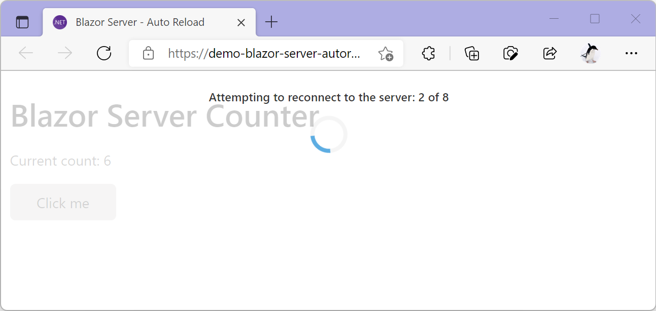 blazor-server-auto-reload - attempting-to-reconnect.png