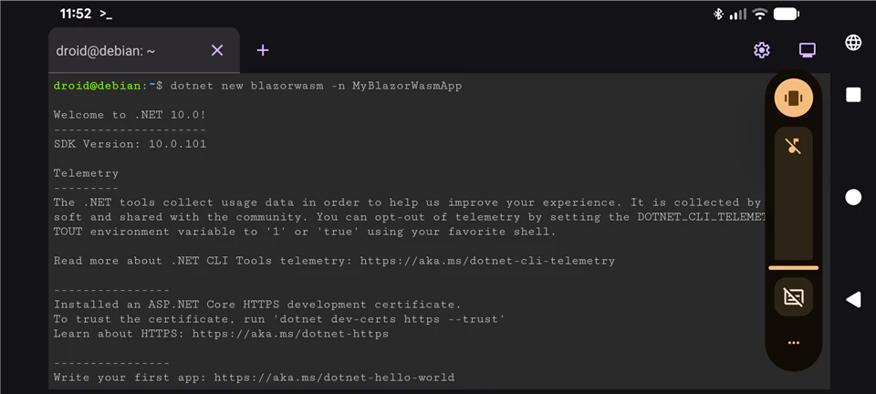 dotnet new コマンドで新規に Blazor WebAssembly プロジェクトを生成したところ