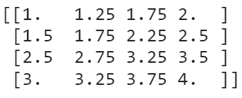 numpy.interpでのalign_corners=False拡大の再現