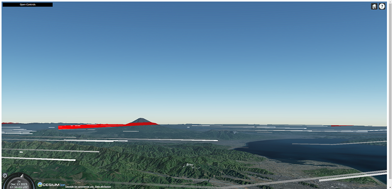 横向きの視点からみた場合のスクリーンショット