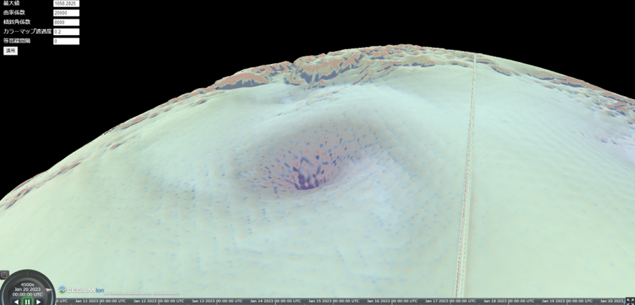 3Dメッシュアニメーションはアップで見ても起伏が分かりやすい
