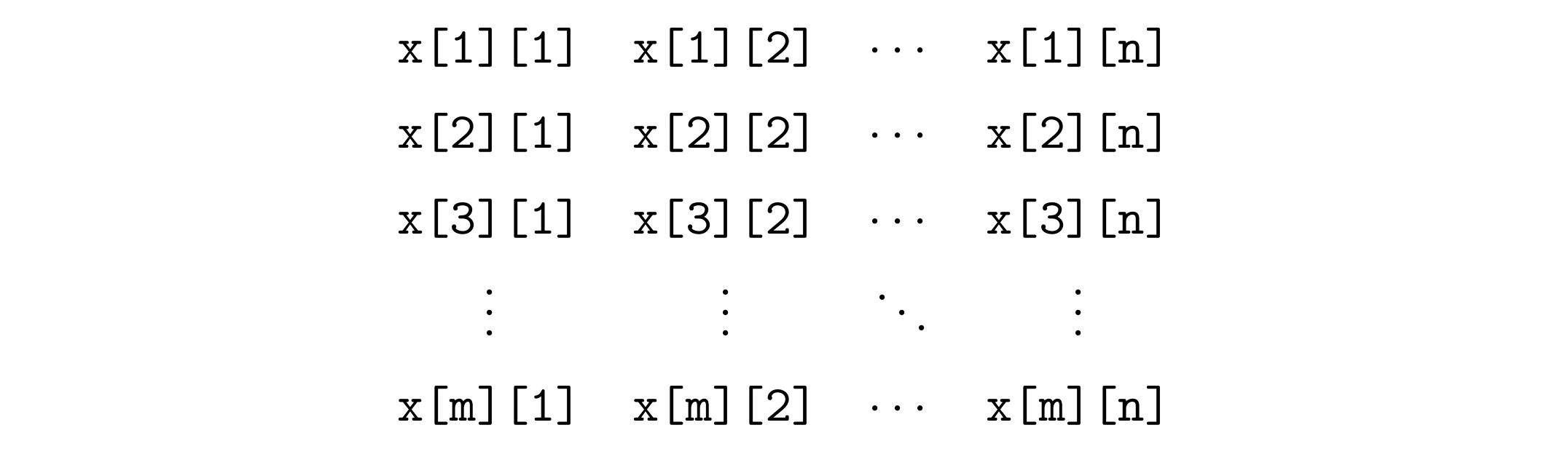 with format option by xmat module