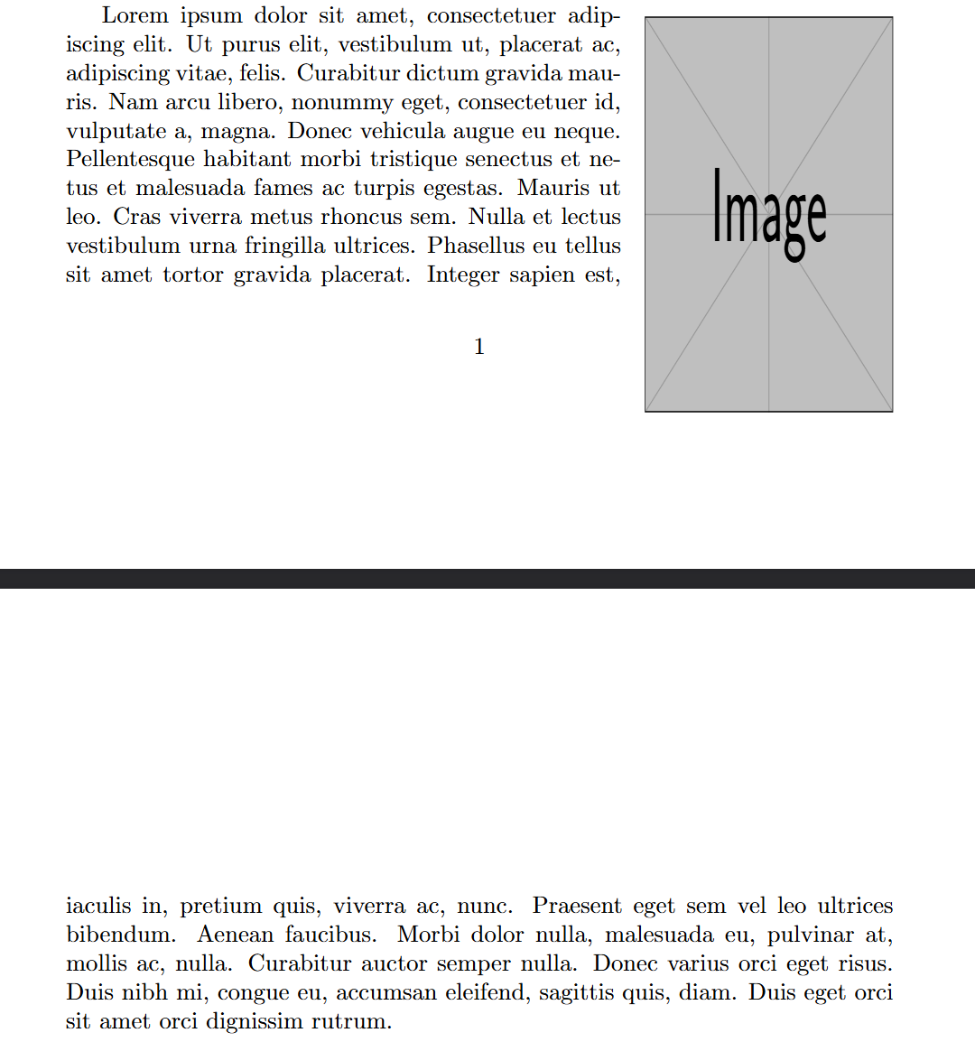 コンテンツをページ下部の空白に合わせる例 after
