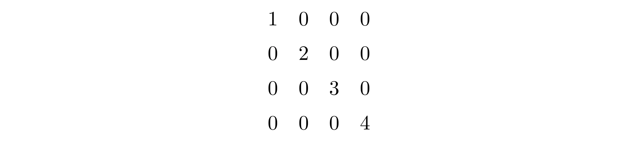 default diagmat command by diagmat module