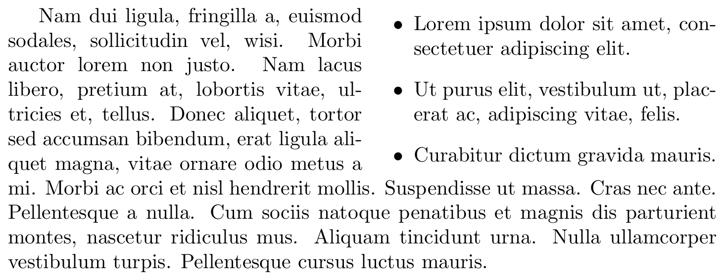 コンテンツがリストの例 content is list