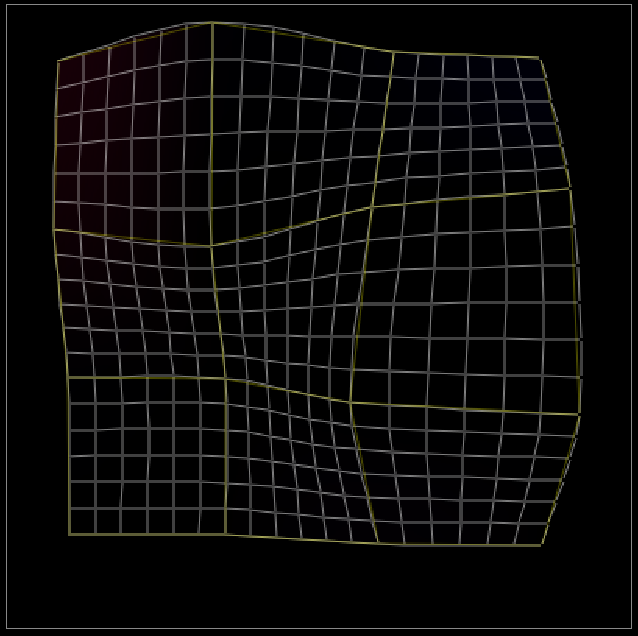 ベジエ補間による細分割