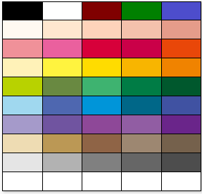 作成した基本パレット色