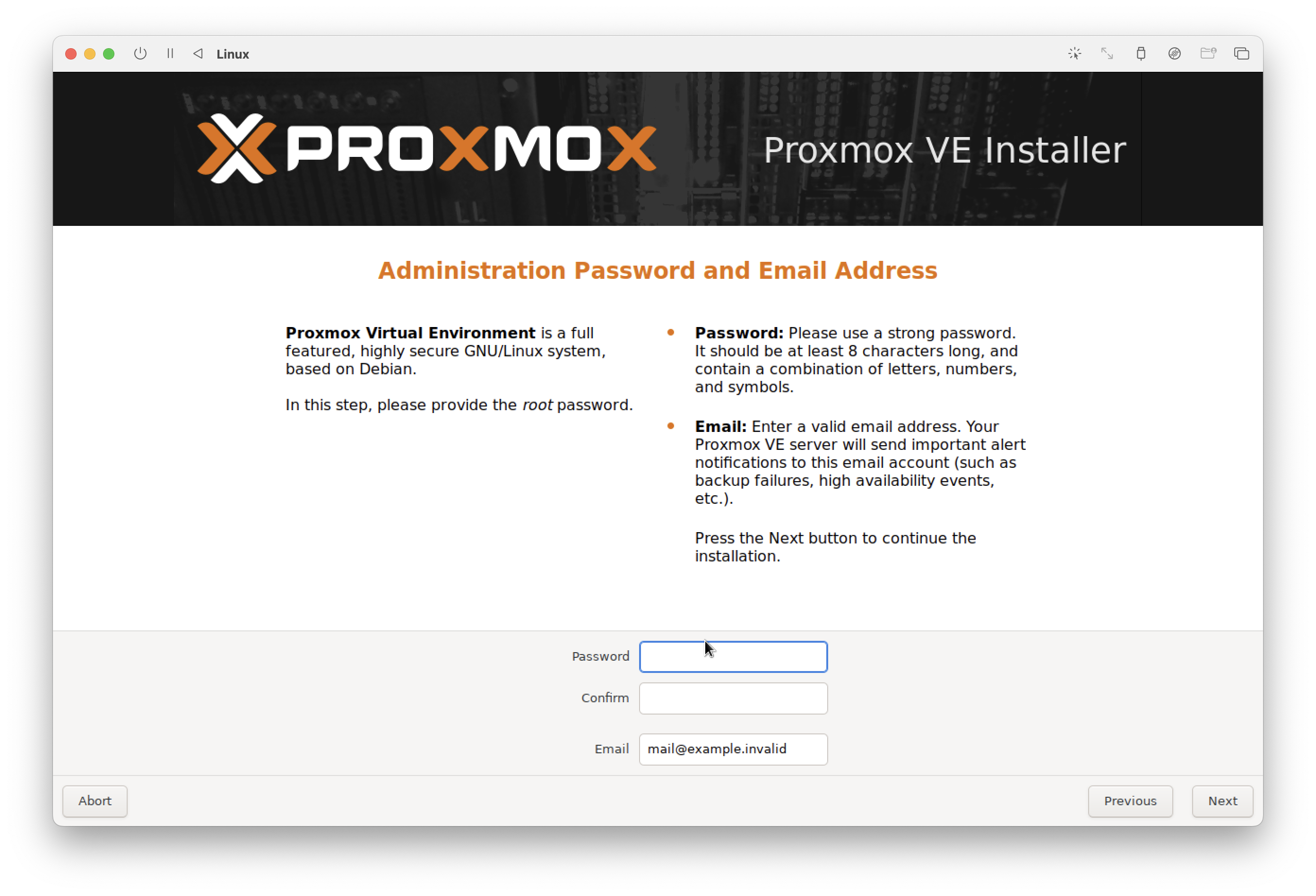 Proxmox VEのインストール画面03