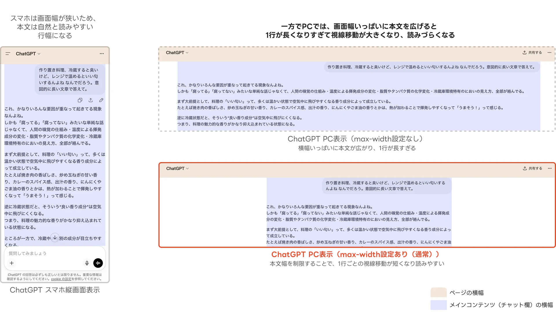 ChatGPTのmax-widthの例