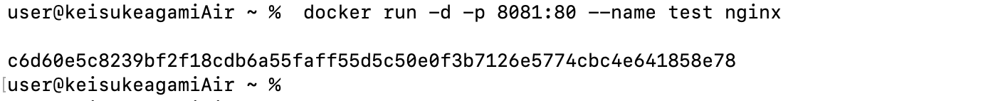 docker run -d -p 808180 --name test nginx.png