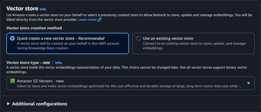 Vector store