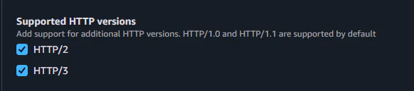 CloudFrontディストリビューションの設定