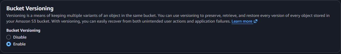 Bucket Versioning