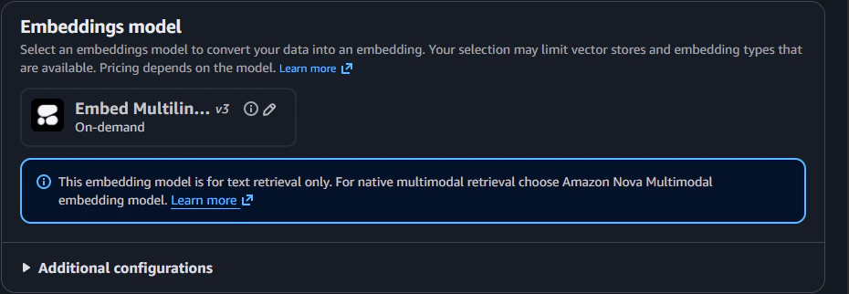 Embeddings model