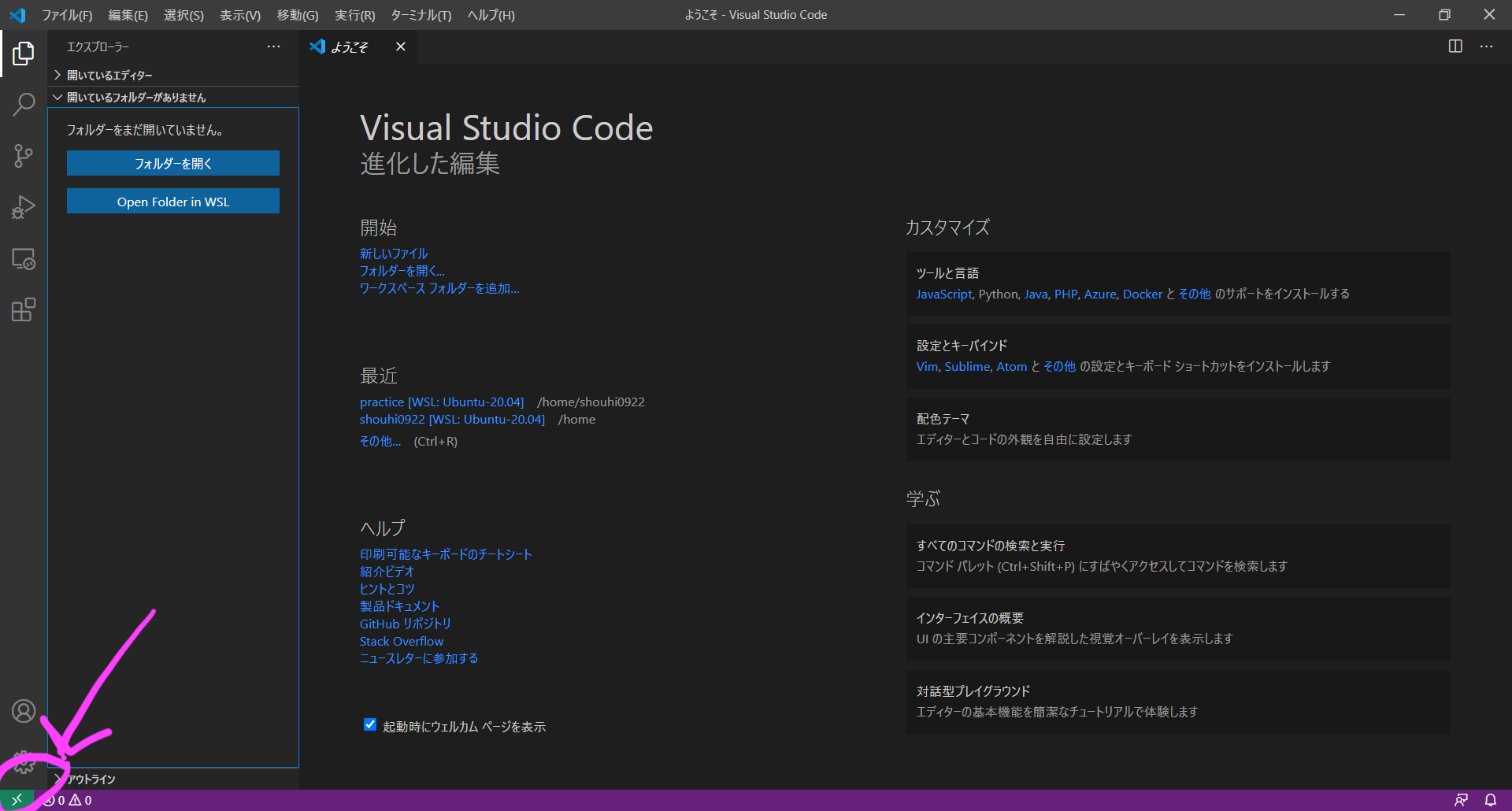 ようこそ - Visual Studio Code 2020_11_17 12_58_06.png