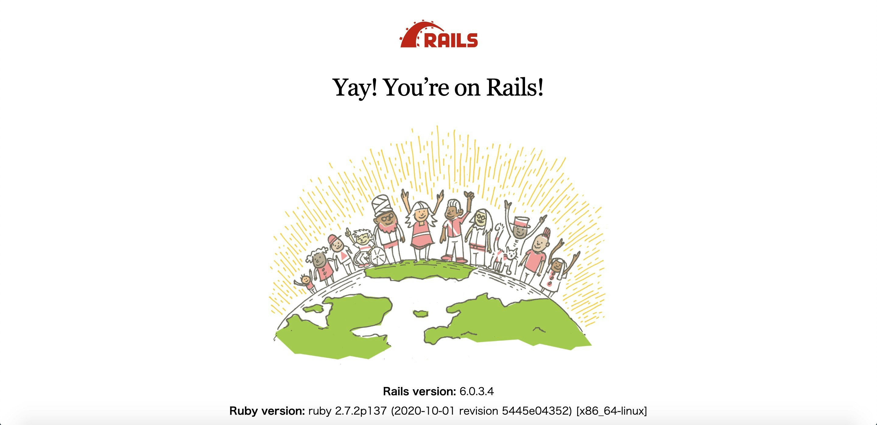 railsルートページ