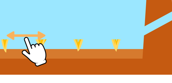 稲穂を収穫後の画面