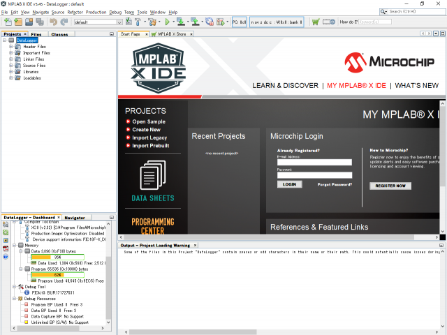 MPLAB X IDE v5.45 - DataLogger _ default 2021_04_17 9_14_50.png