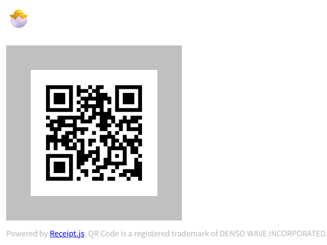 作成したQRコードジェネレーター