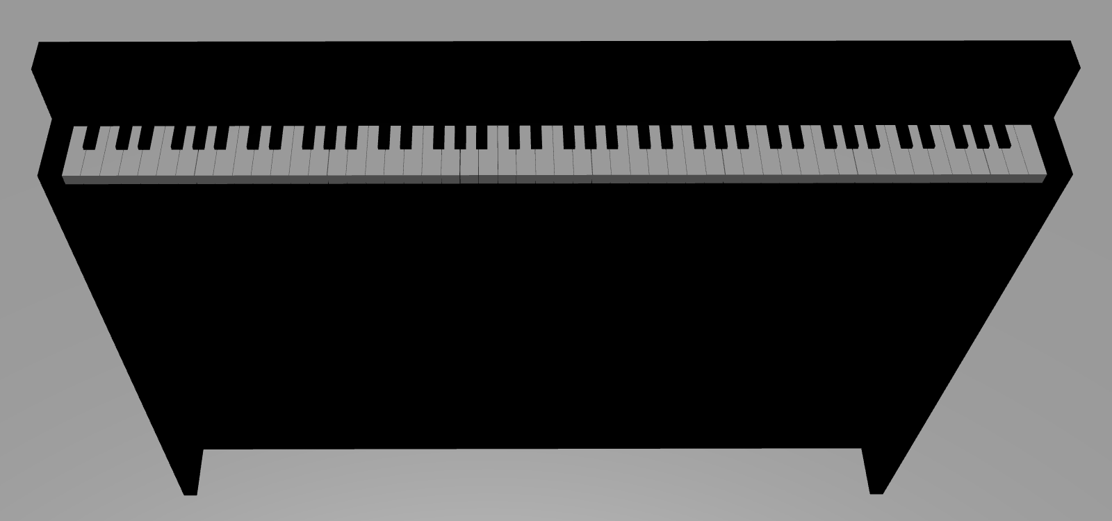 3D ピアノ モデル