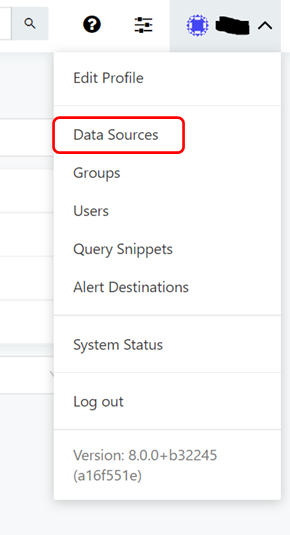 redashプルダウンメニュー