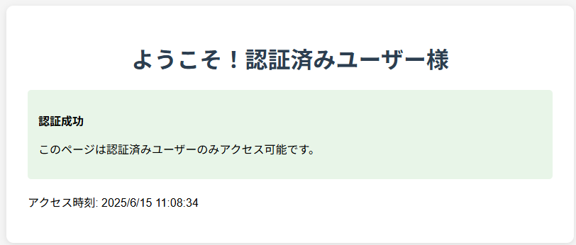 ログイン後の画面
