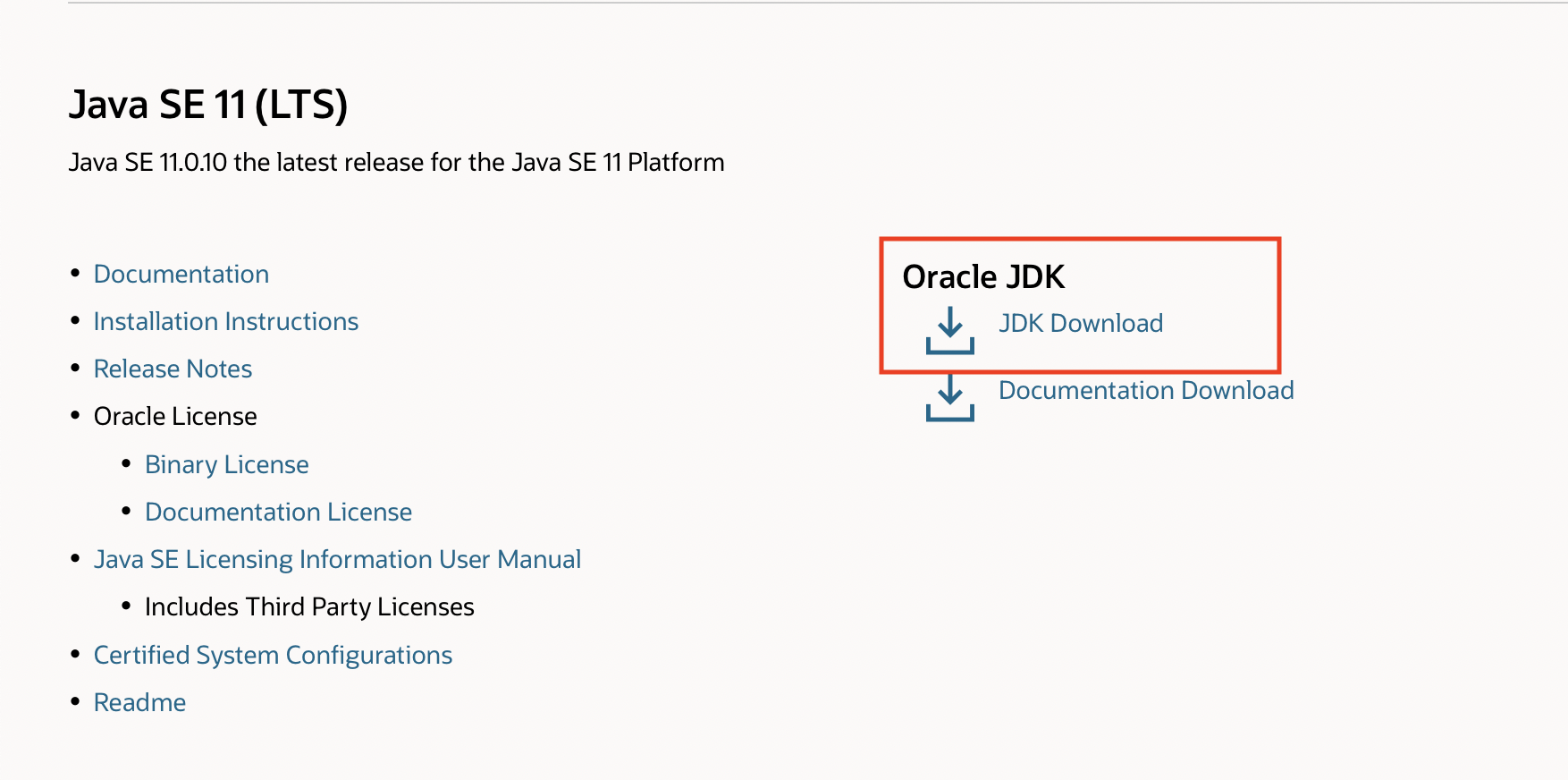 Oracle JDKのDL