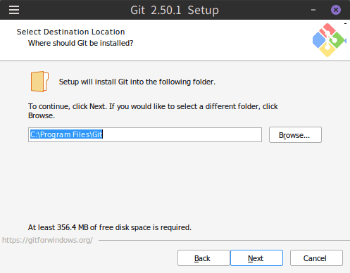 Select Destination Location