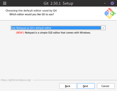 Notepadを選びましょう