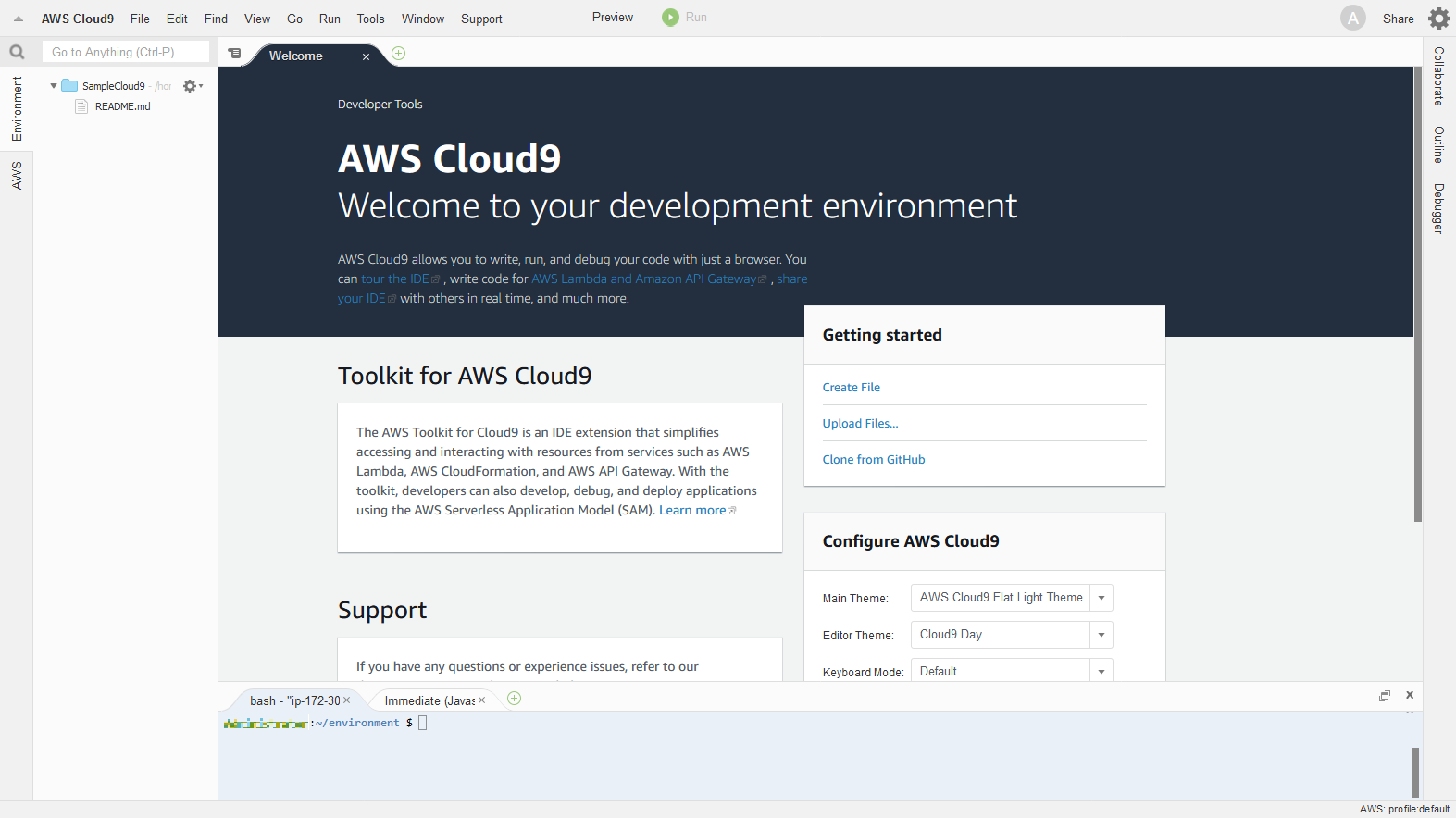 SampleCloud9 - AWS Cloud9.png