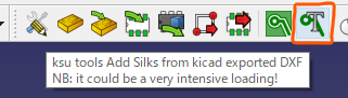 ksu tools Add Silks from kicad exported DXF