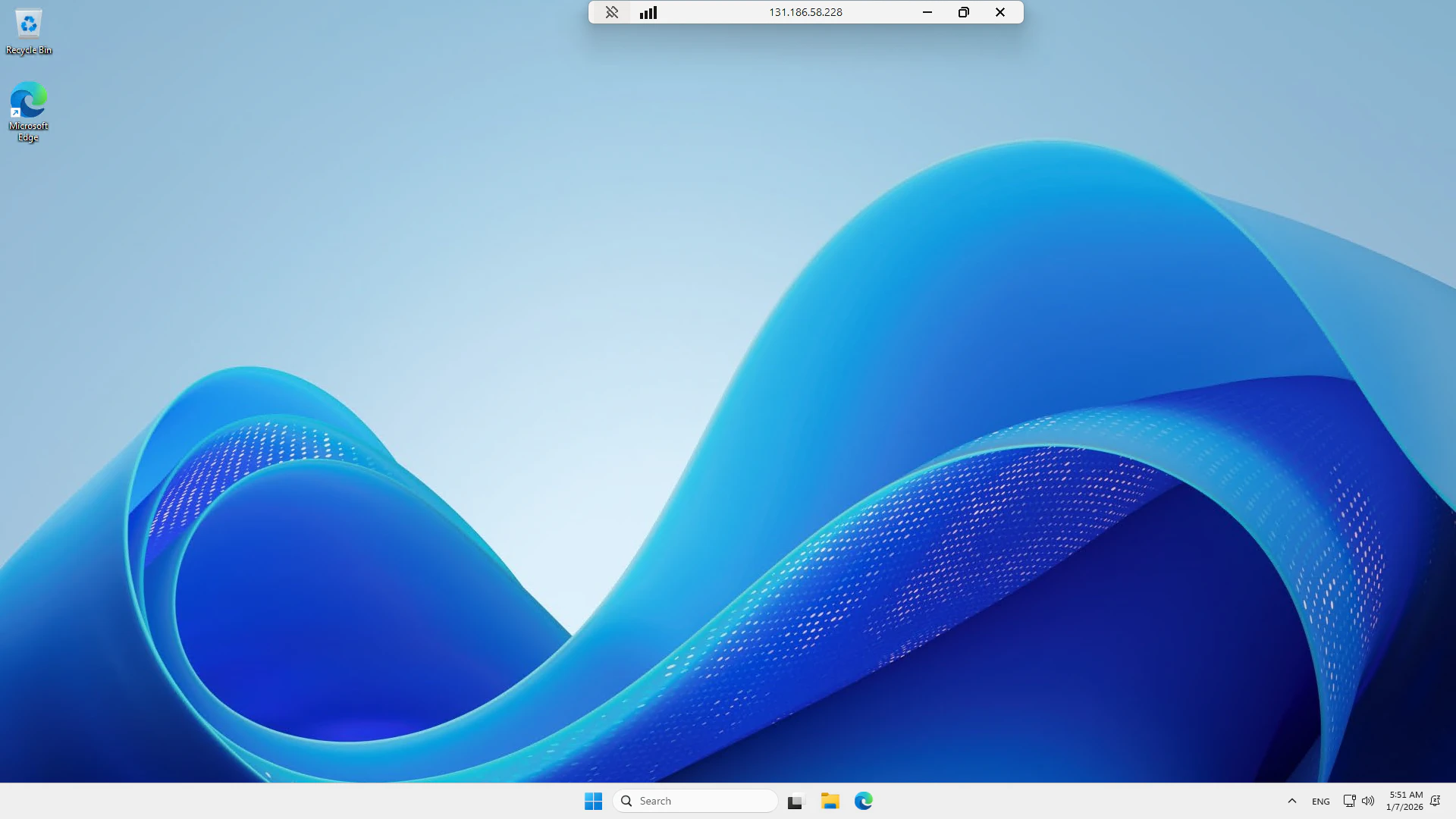 Windows Server 2025のデスクトップが表示された初回サインイン後の画面