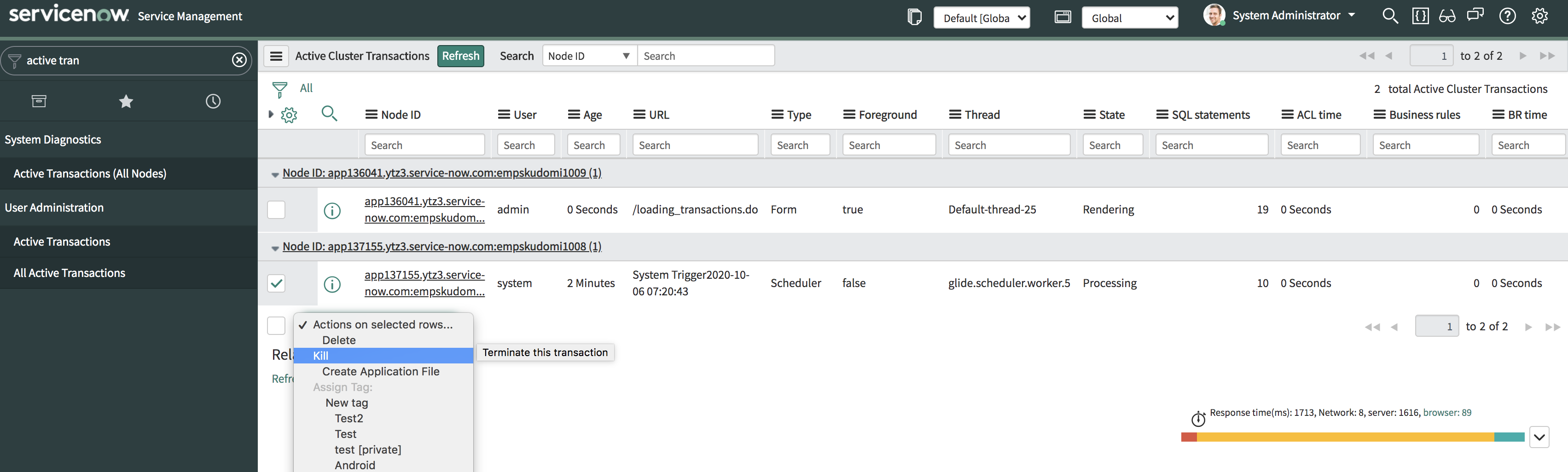 Servicenow スケジュールジョブの強制終了のやり方 Qiita Servicenow スケジュールジョブの強制終了のやり方 Qiita