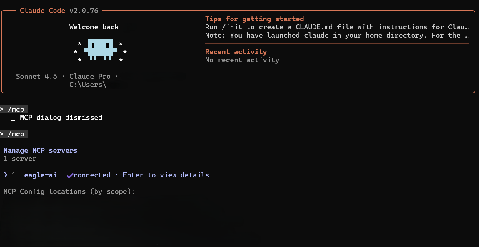 Claude DesktopでEagleを操作しているデモ画面