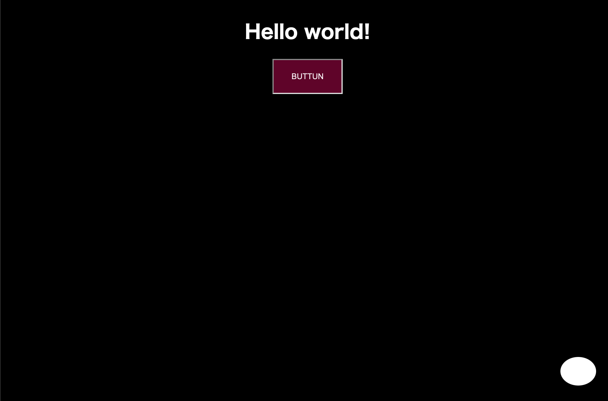 クリックするとダークモードになる