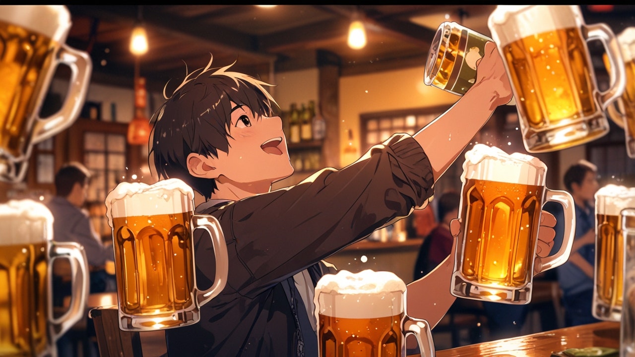 Leonardo_Anime_XL_A_young_Asian_man_drinking_a_lot_of_beer_at_3.jpg