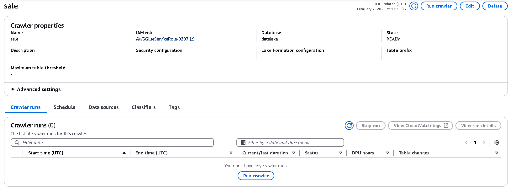 クローラー実行