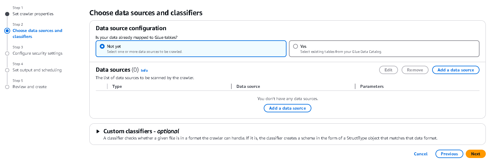 データソース追加
