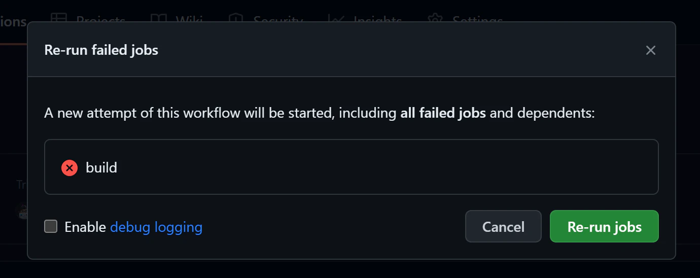 Re-run Jobs