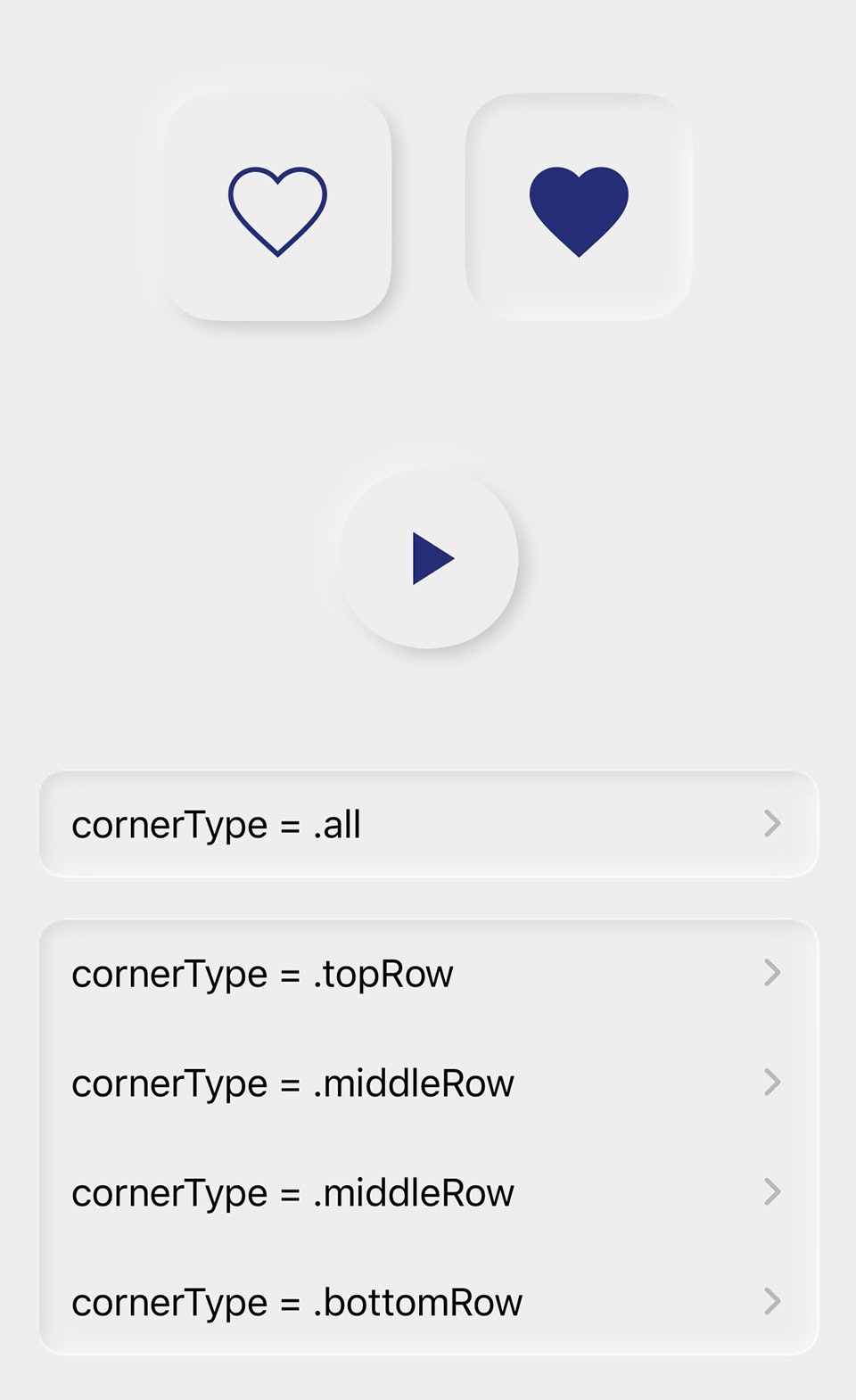 EMTNeumorphicView screenshot